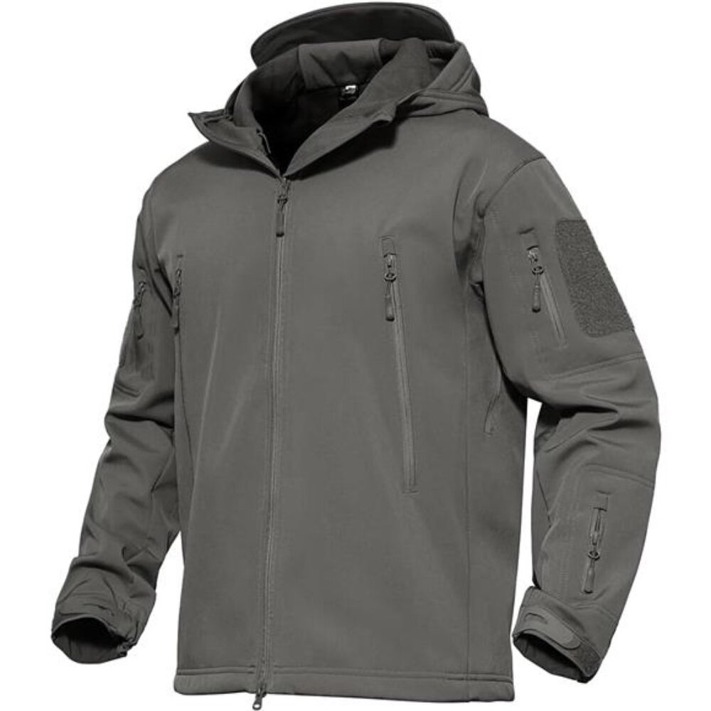 Mens Tactical Jacket Waterproof Softshell Fleece Lined Ski Snow Winter Windbreak